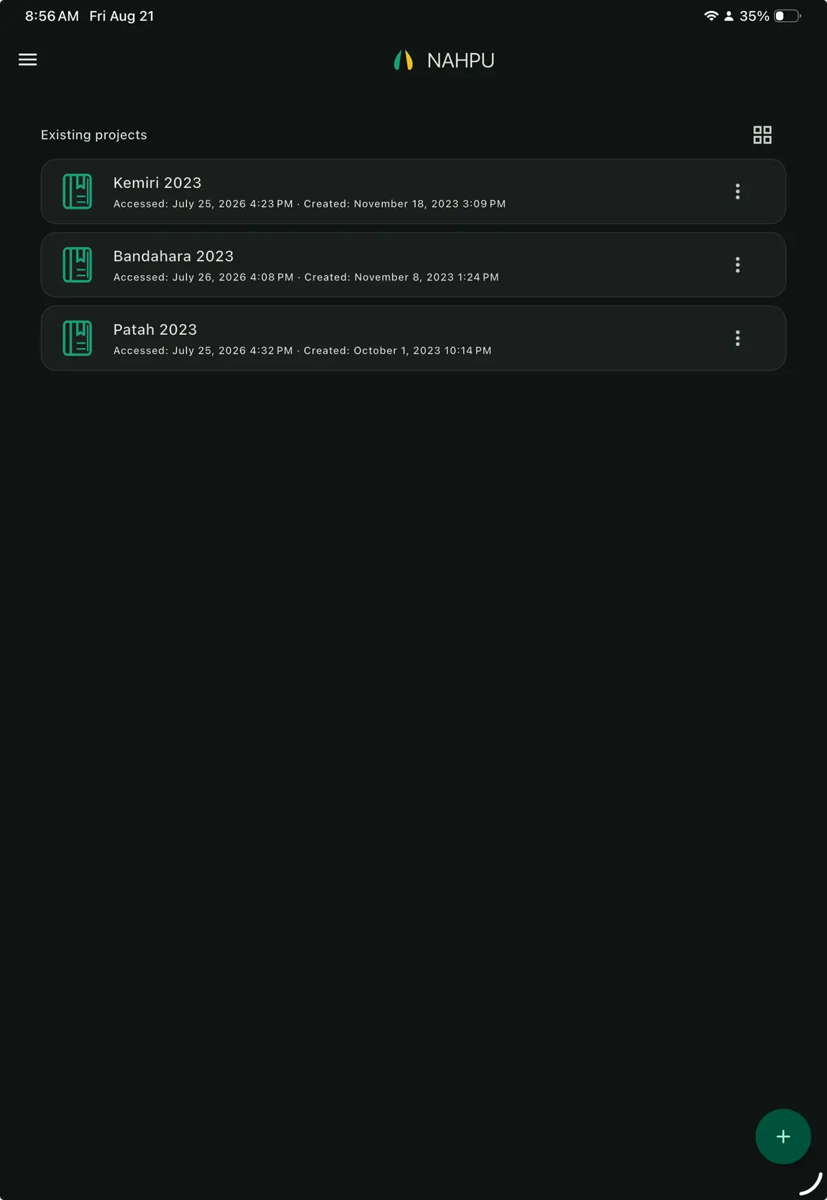 One catalog per expedition