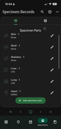 NAHPU Specimen Record